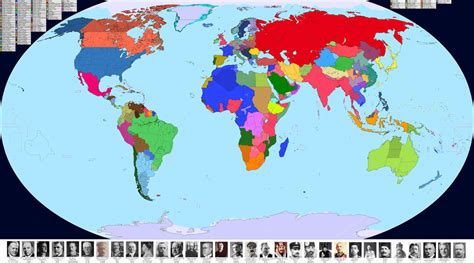 1920 World Map With Countries