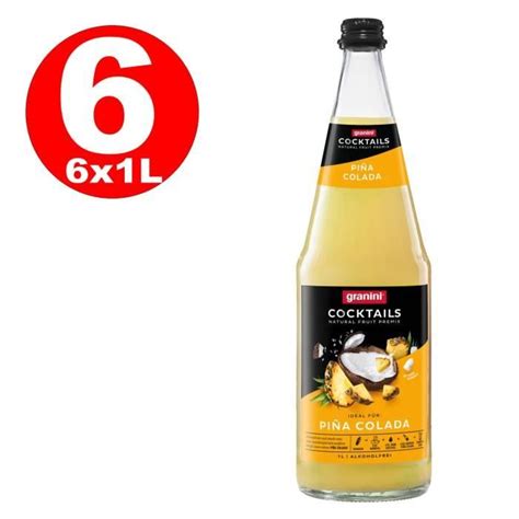 1 X 6 Litres Granini Sex On The Beach Cocktail Bouteilles En Verre De 1