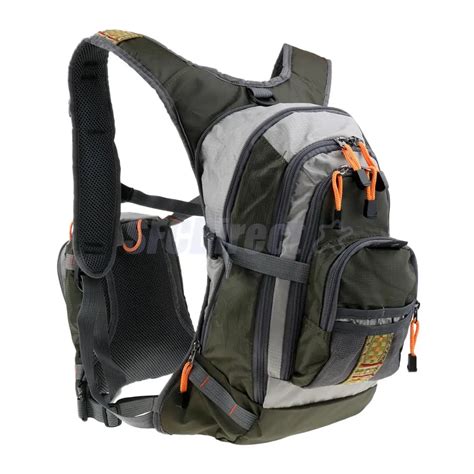 Fly Fishing Backpack Chest Pack Bag Combos Multi Pockets Outdoor Sports