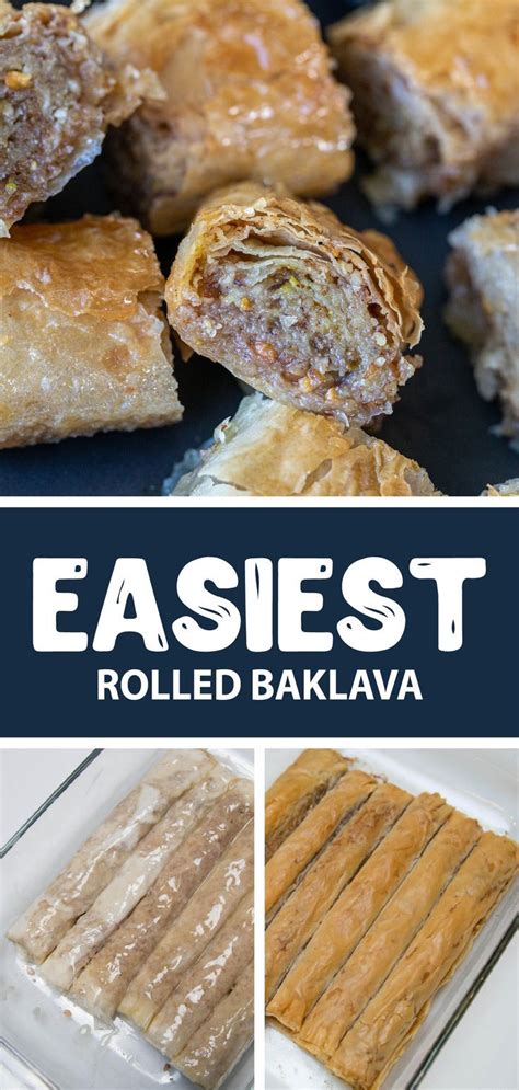 Easiest Rolled Baklava Recipe | Mom's Dish