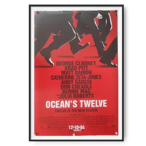 Ocean's Twelve (2004) US One Sheet Poster (Credits) - Cinema Poster Gallery