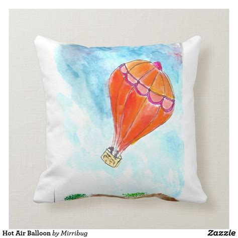 Hot Air Balloon Throw Pillow Throw Pillows Air Balloon