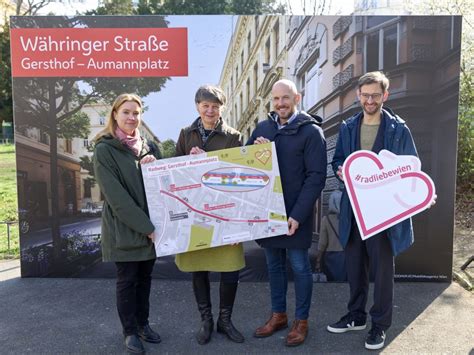 Neue Radwege in Wien Währing schaffen Verbindung von Pötzleinsdorf bis