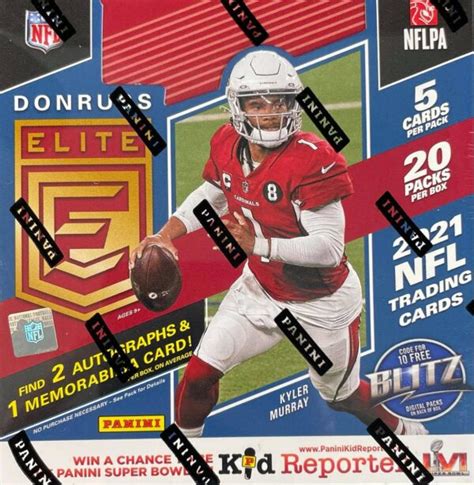 2021 Panini Donruss Elite Football Hobby Box The Locker Room 78