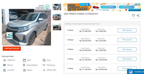 Cari Toyota Avanza Bekas Di Jakarta Ini Unit Pilihan Setir Kanan