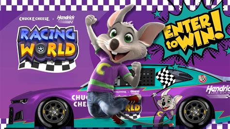 Enter Chuck E Cheeses Racing World Sweepstakes Saver Sloth