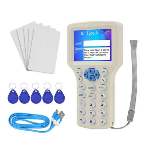 RFID 슈퍼 기능 스마트 카드 리더 125KHz 키 카드 복사기 RFID 복사기 1356MHz 암호화 프로그래머 USB UID