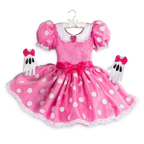 vestido para niñas minie rosa disfraz original disney Minnie mouse