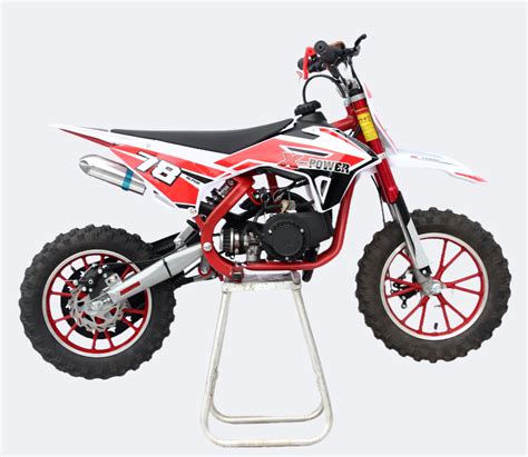 Red Age 6 12 Chunky Tyre 49cc Petrol Compact Dirt Bike Kids Petrol Cars