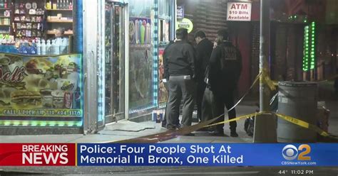 Police 4 People Shot At Memorial In The Bronx 1 Killed Cbs New York