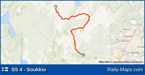 SS 4 Soukkio Stage Map Keski Uusimaa Ralli 1983 Rally Maps