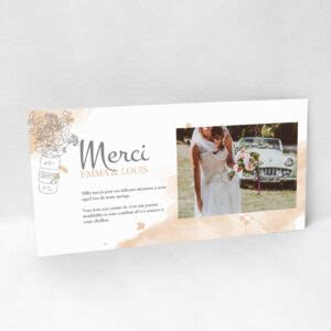 Carte Remerciement Mariage Bouquet Sauvage Le Faire Part Fran Ais Fr