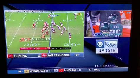 Nfl On Cbs Today Update Cardinals 49ers On Fox 3 Youtube