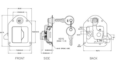 Locking Paddle Latch - Wind Hardware