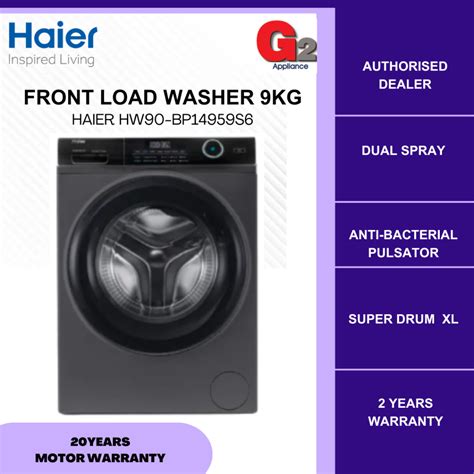 Haier READY STOCK Super Inverter Front Load Series Washing Machine