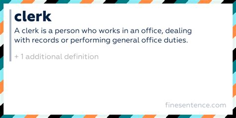 clerk definition meaning  examples  english