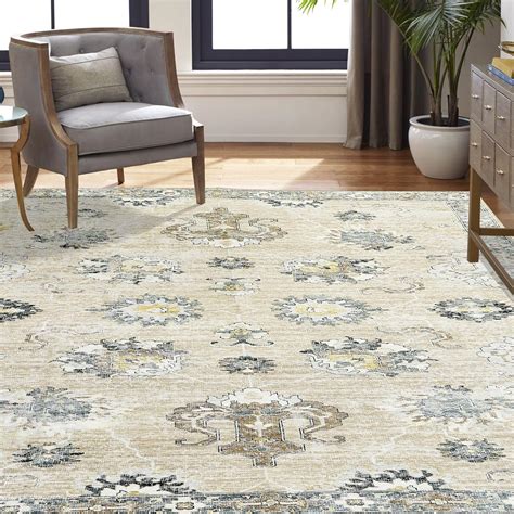 Kaspene Home Machine Washable Thin Area Rug Oriental