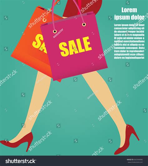 Sexy Women Legs Red High Heels Stock Vector Royalty Free 663394996 Shutterstock