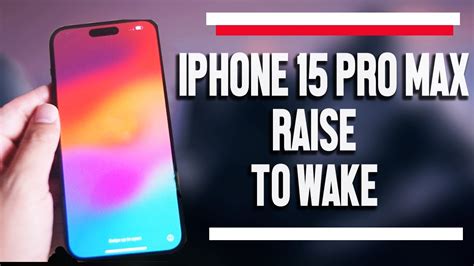 Iphone Pro Max How To Turn On Or Off Raise To Wake Iphone Plus