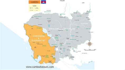 Cambodia Travel Maps Map Of Cambodia Attractions