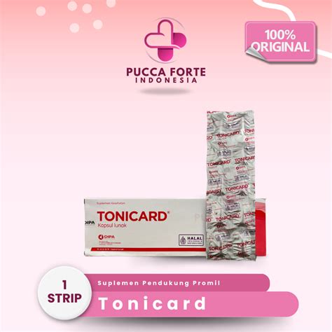 jual tonicard strip suplemen pendukung promil  menjaga kesehatan