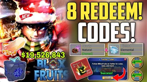 Xmas All Blox Fruits Working Codes Roblox Blox Fruits