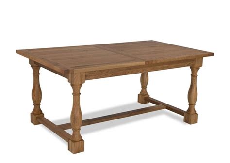 Interiors Rustic Oak Extendable Dining Table Westbury