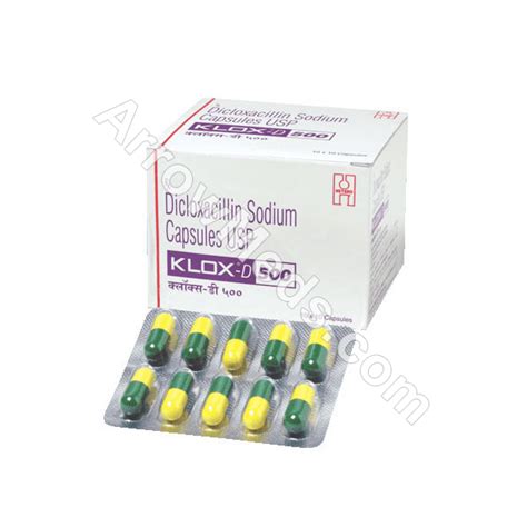 Klox D 500mg Dicloxacillin Arrowmeds