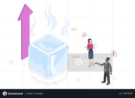 Solid To Gas Phase Transformation Illustration - Free Download ...