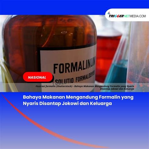 Bahaya Makanan Mengandung Formalin Yang Nyaris Disantap Jokowi Dan