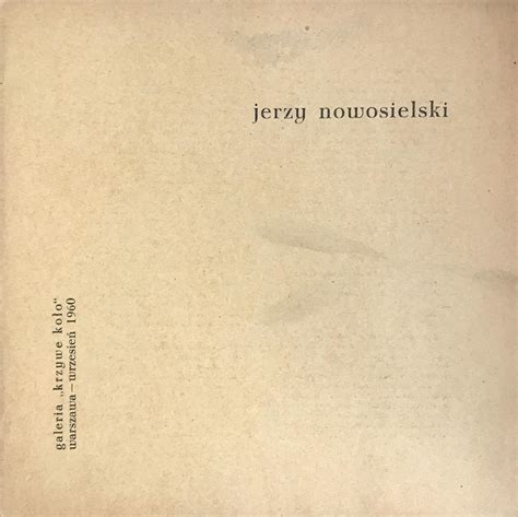 Publikacje Jerzy Nowosielski