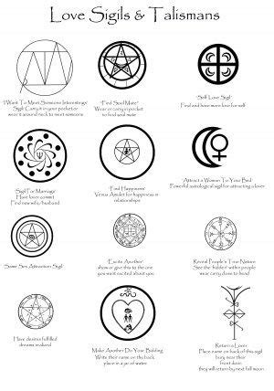 Love sigils and Talismans. | Magic symbols, Wiccan symbols, Magick