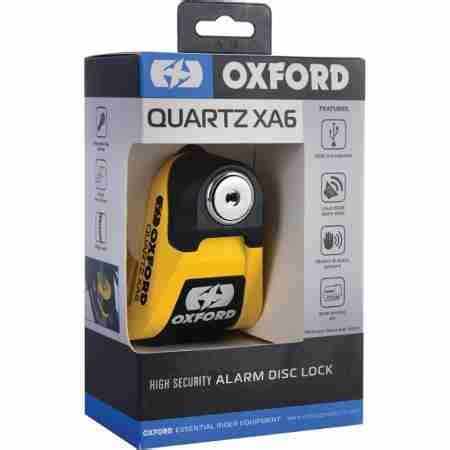 Мотозамок Oxford Quartz XA6 Disc Lock Yellow Black купить в Киеве