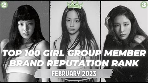 Top 100 Kpop Girl Group Member Brand Reputation Rankings In February