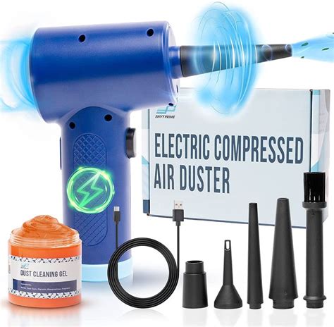 An Electric Compressor Air Duster Is Shown