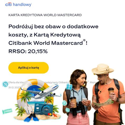 Citi Handlowy Podróżuj Bez Obaw O Dodatkowe Koszty Z Kartą Kredytową