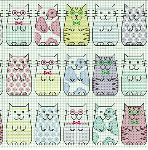 Pin By Geraldine Roman On Gatos Cross Stitch Patterns Cross Stitch