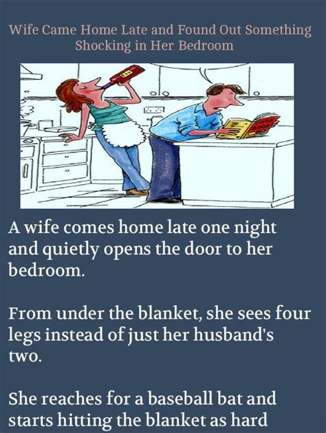 A Wife Sees Four Legs Under Blanket Humor Funny Jokes Wife