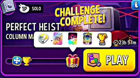 Column Mania Rainbow Perfect Heist Solo Challenge Match Masters