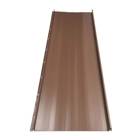 Fabral Residential 12 Ft Standing Seam Galvanized Steel Roof Panel In