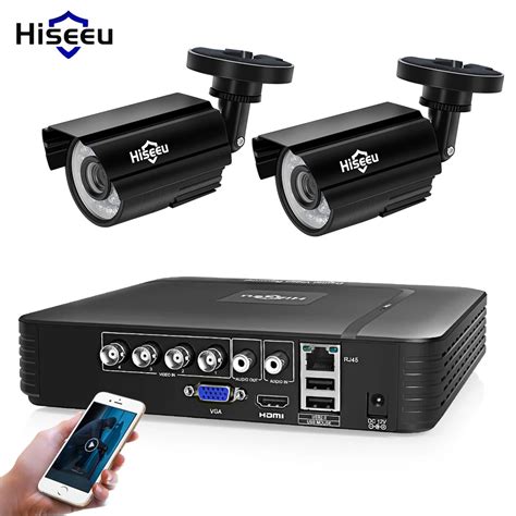 Aliexpress Buy Hiseeu 4CH DVR CCTV System 2PCS Cameras 2CH 1 0 MP