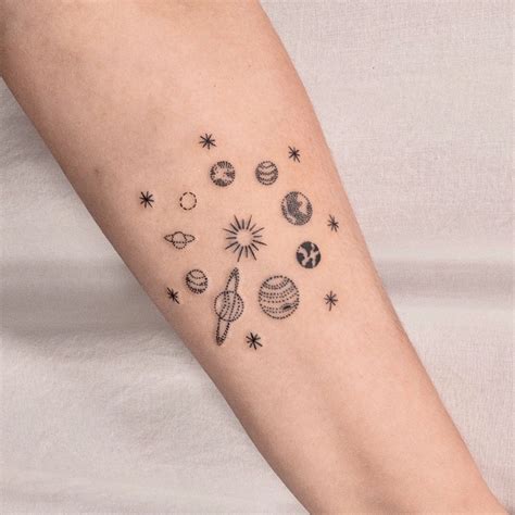 Solar System Tattoo Ideas