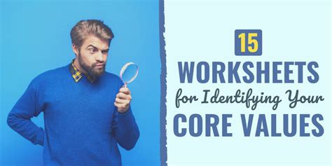 15 Worksheets For Identifying Your Core Values