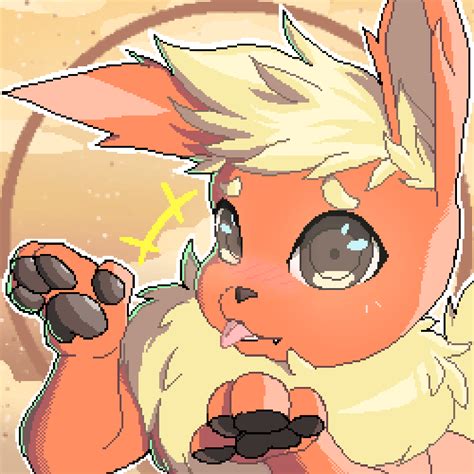 Flareon Blep Commission Art By Me Rfurry