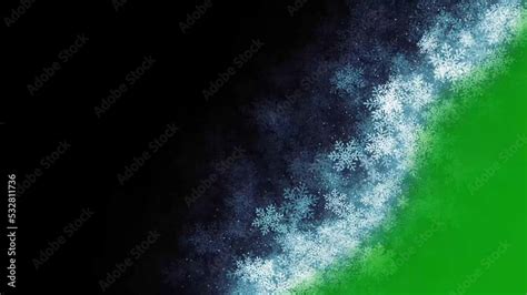 Snowflakes Transition On Green Screen Christmas And New Year Snow