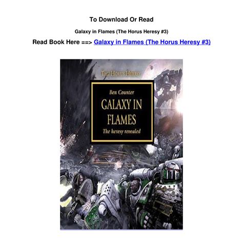 Download Epub Galaxy In Flames The Horus Heresy 3 By Ben Counterpdf Docdroid