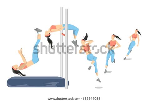 High Jump Illustration Stock Vector Royalty Free 683349088 Shutterstock