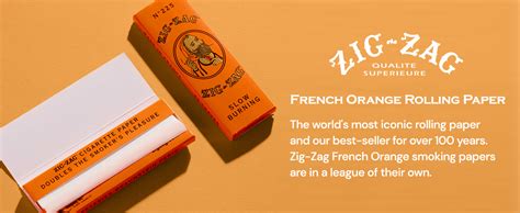 Amazon Zig Zag Rolling Papers 1 1 4 French Orange Rolling Papers