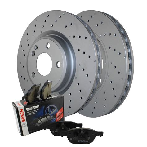 Mercedes Benz Disc Brake Pad And Rotor Kit Front Mm Drilled