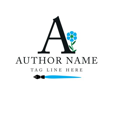 Premade Logo Design Author Logo Writer Logo Typewriter Logo For Writers